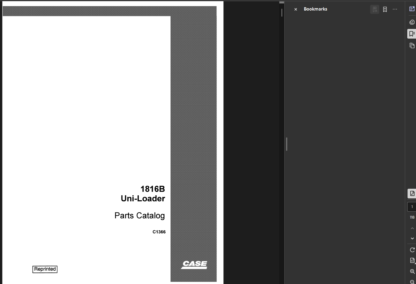 Case Skid Steer 1816B Parts Manual PDF Instant Download