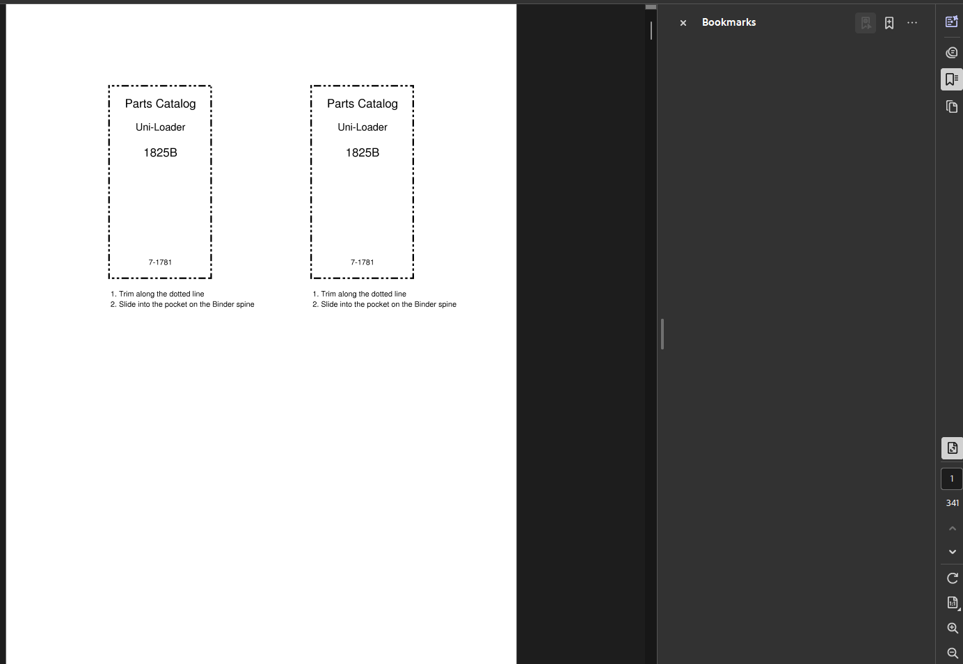 Case Skid Steer 1825B Parts Manual PDF Instant Download