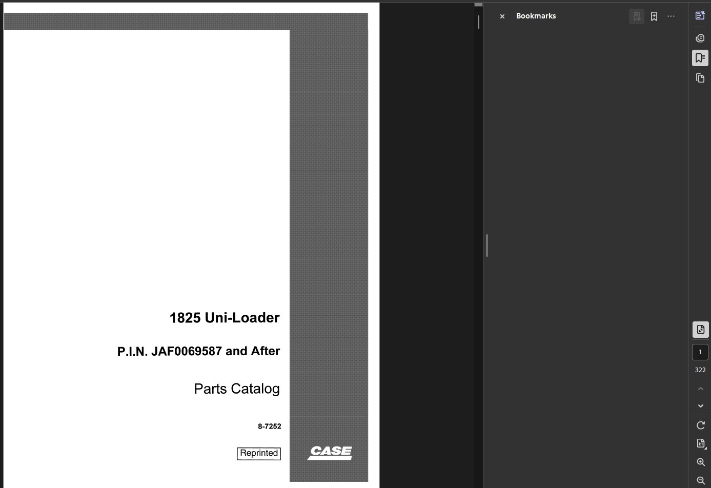 Case Skid Steer 1825 Parts Manual PDF Instant Download
