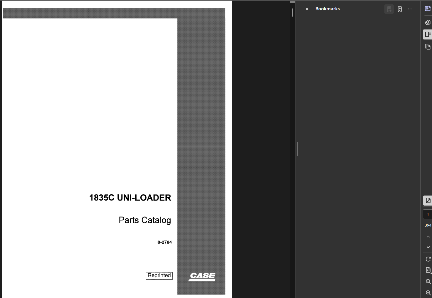 Case Skid Steer 1835C Parts Manual PDF Instant Download