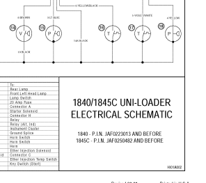 Case Skid Steer 1845C Schematics PDF Instant Download