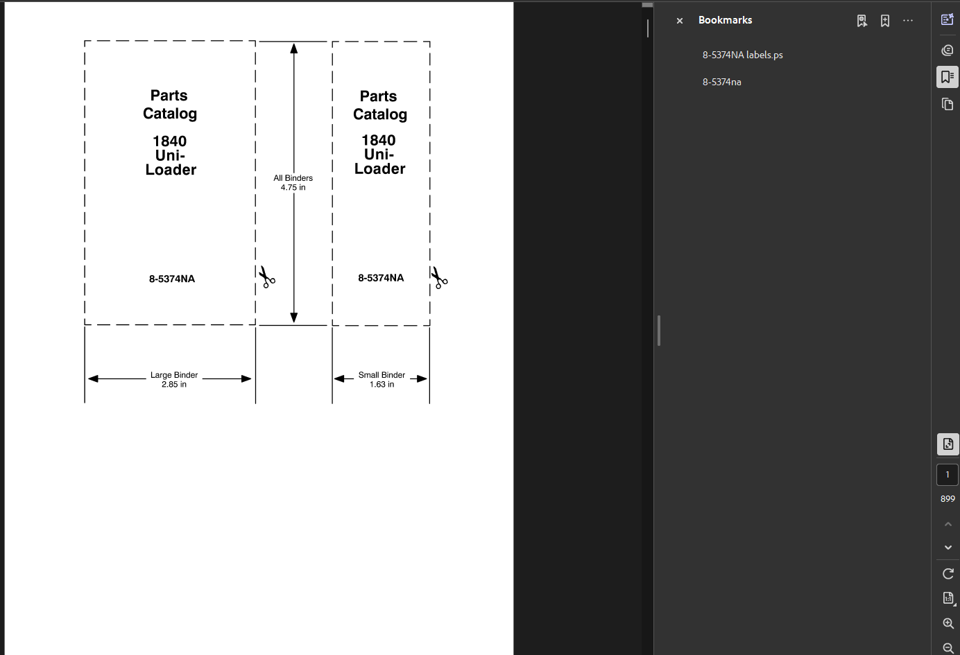 Case Skid Steer 1840 Parts Manual PDF Instant Download