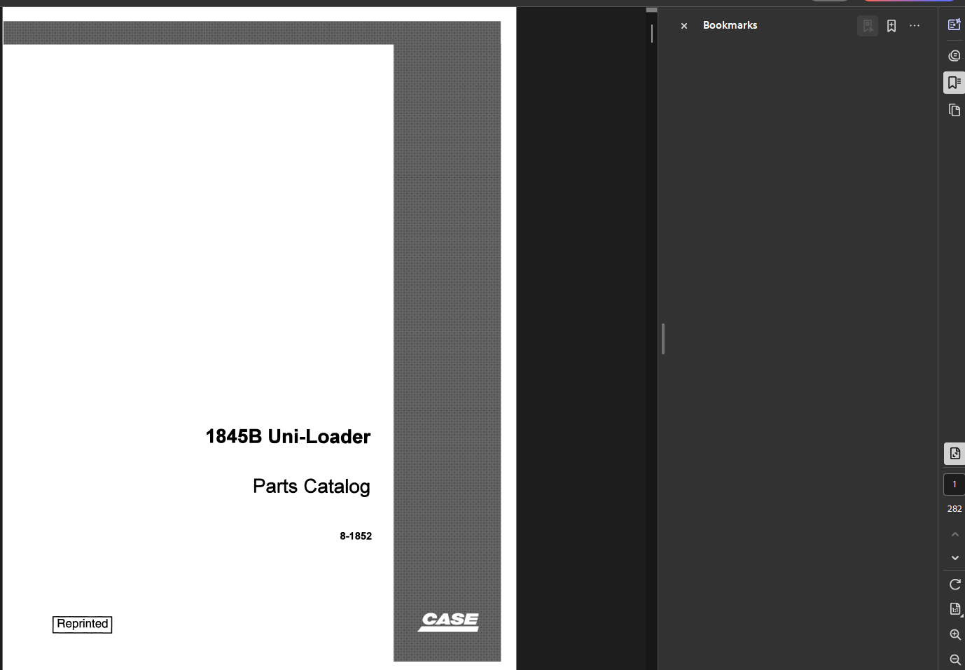 Case Skid Steer 1845B Parts Manual PDF Instant Download