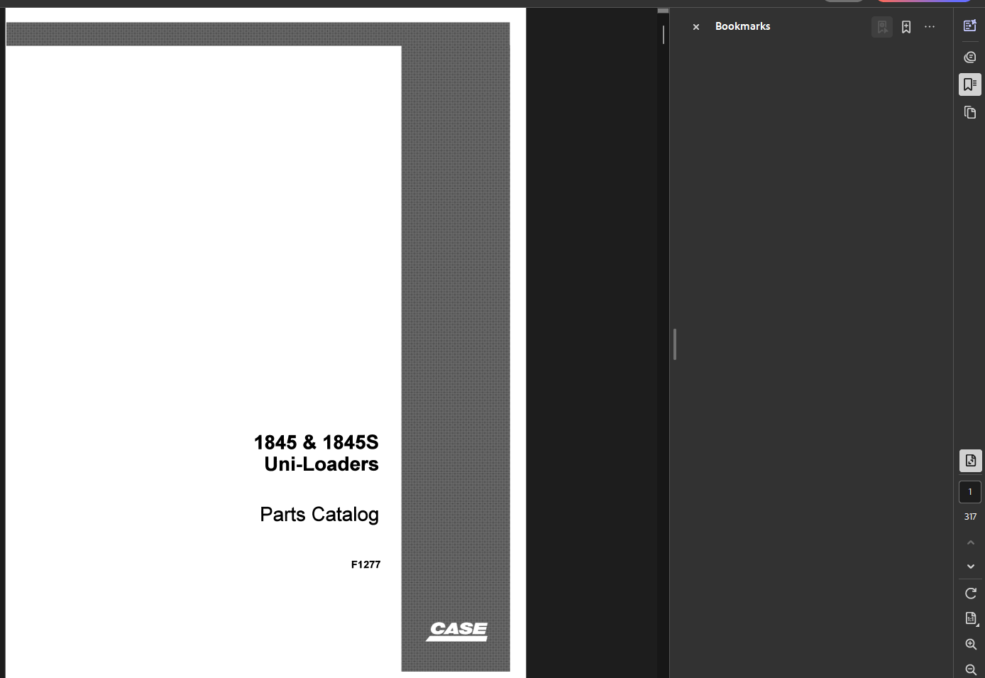 Case Skid Steer 1845S Parts Manual PDF Instant Download