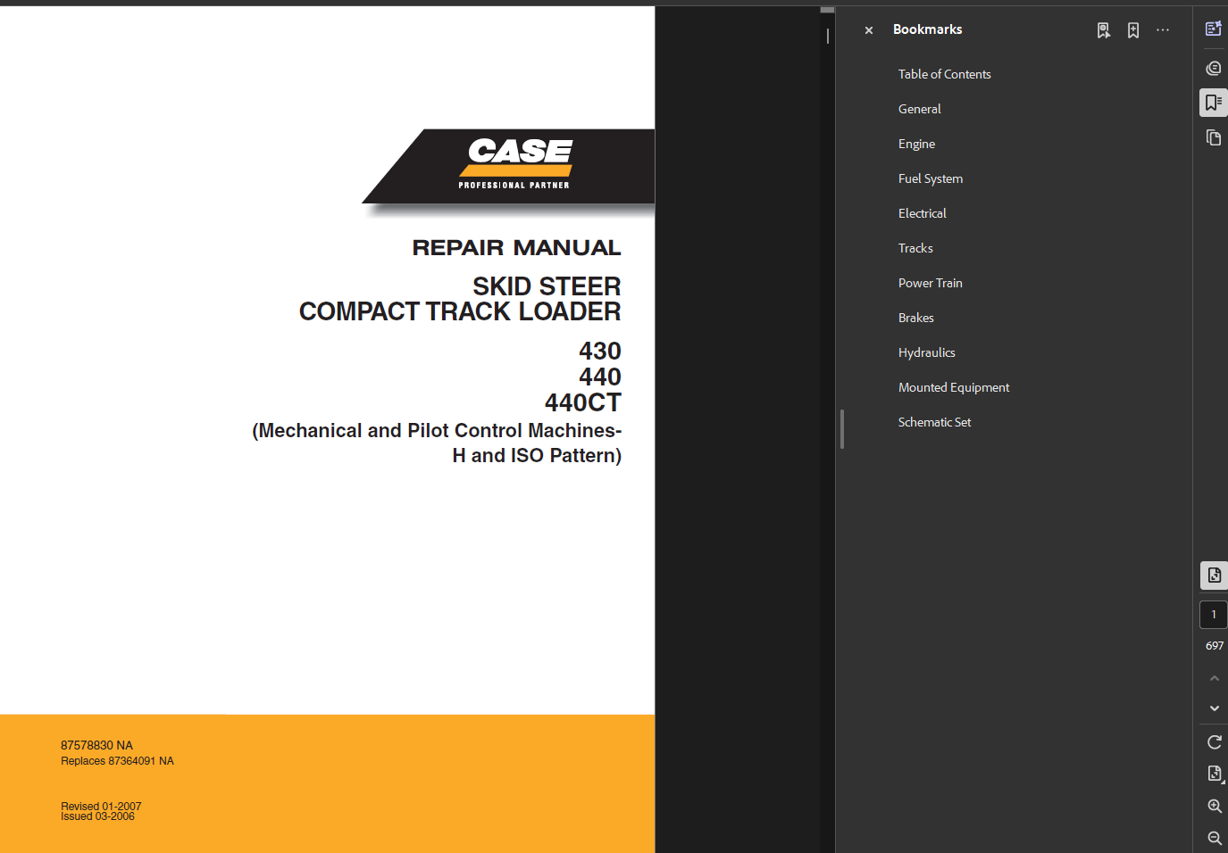 Case Skid Steer 430 Service Shop Repair Manual PDF Instant Download