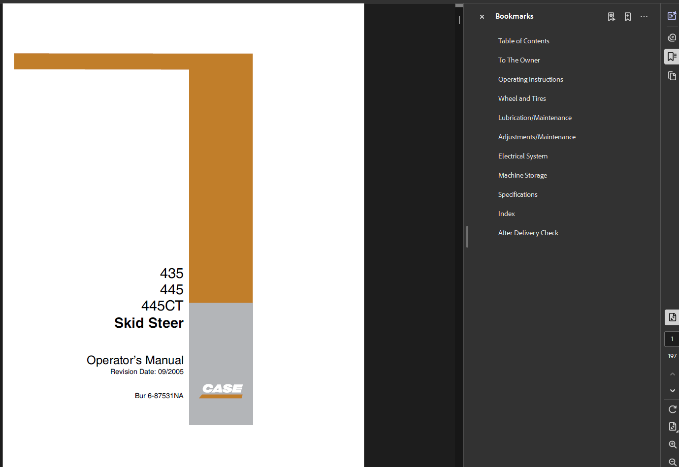 Case Skid Steer 445 Operator Owner Manual PDF Instant Download