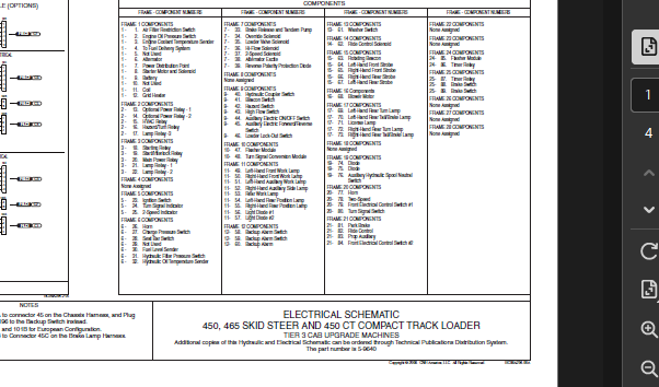 Case Skid Steer 450 Series 3 Schematics PDF Instant Download