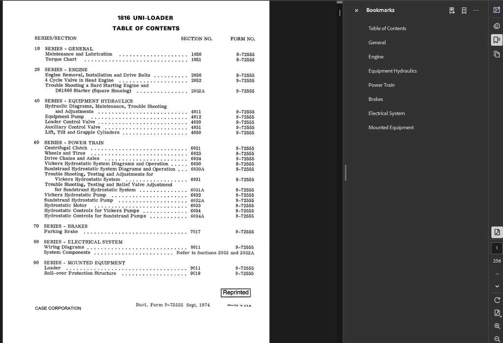 Case Skid Steer 1816 Service Shop Repair Manual PDF Instant Download