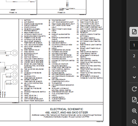 Case Skid Steer 450 Schematics PDF Instant Download
