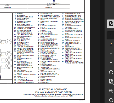 Case Skid Steer 435 Schematics PDF Instant Download