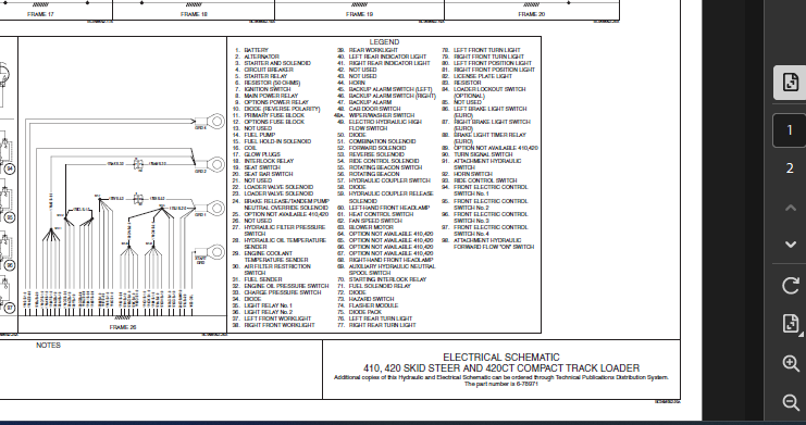 Case Skid Steer 410 Schematics PDF Instant Download