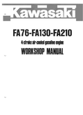 Kawasaki Engine FA210 FA SERIES Service Shop Repair Manual PDF Instant Download