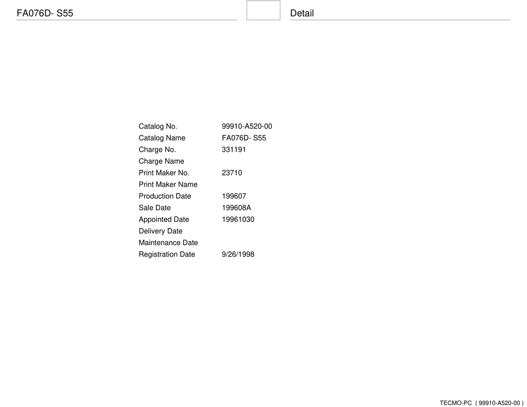 Kawasaki Engine FA76 FA SERIES Parts Manual PDF Instant Download