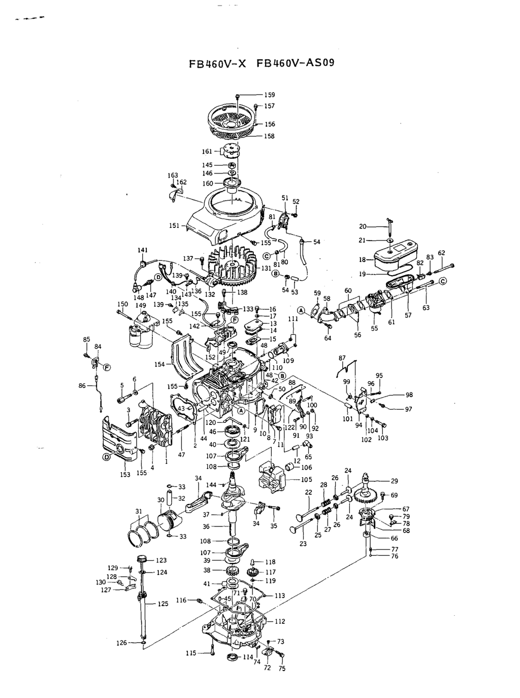 Kawasaki FB460V Engine FB SERIES Parts Manual PDF Instant Download