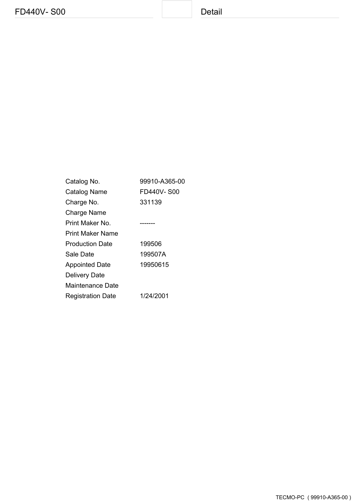 Kawasaki FD440V Engine FD SERIES Parts Manual PDF Instant Download