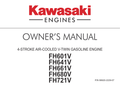Kawasaki FH721V Engine FH SERIES Operator Owner Manual PDF Instant Download
