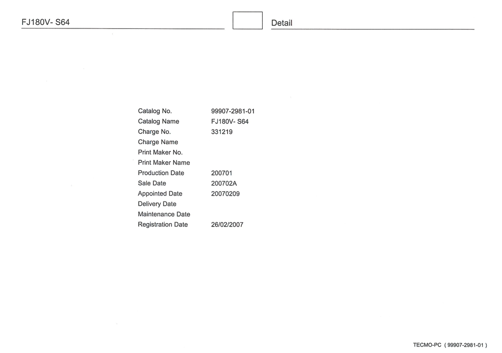 Kawasaki FJ180V Engine FJ SERIES Parts Manual PDF Instant Download