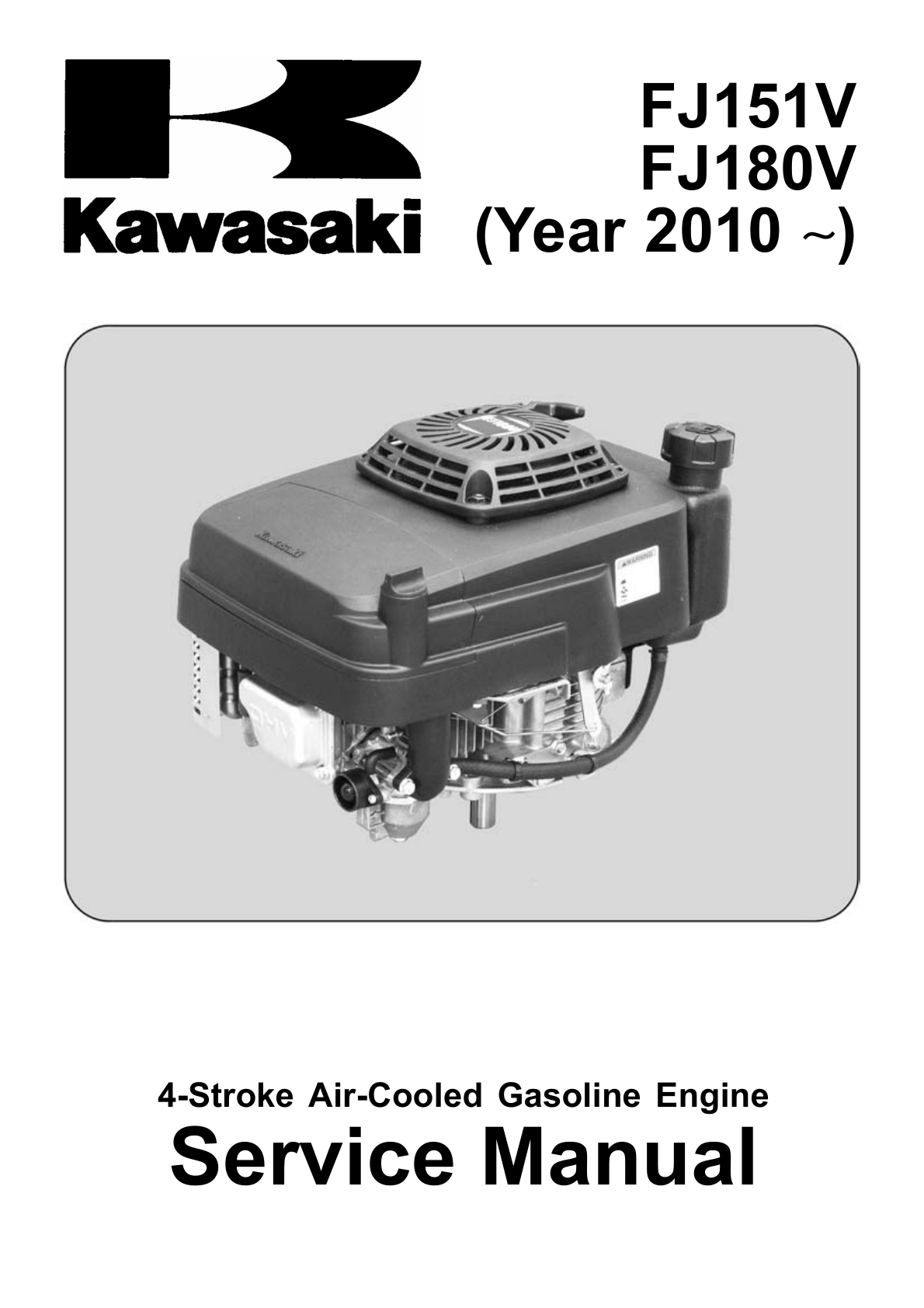 Kawasaki FJ180V Engine FJ SERIES Service Shop Repair Manual PDF Instant Download