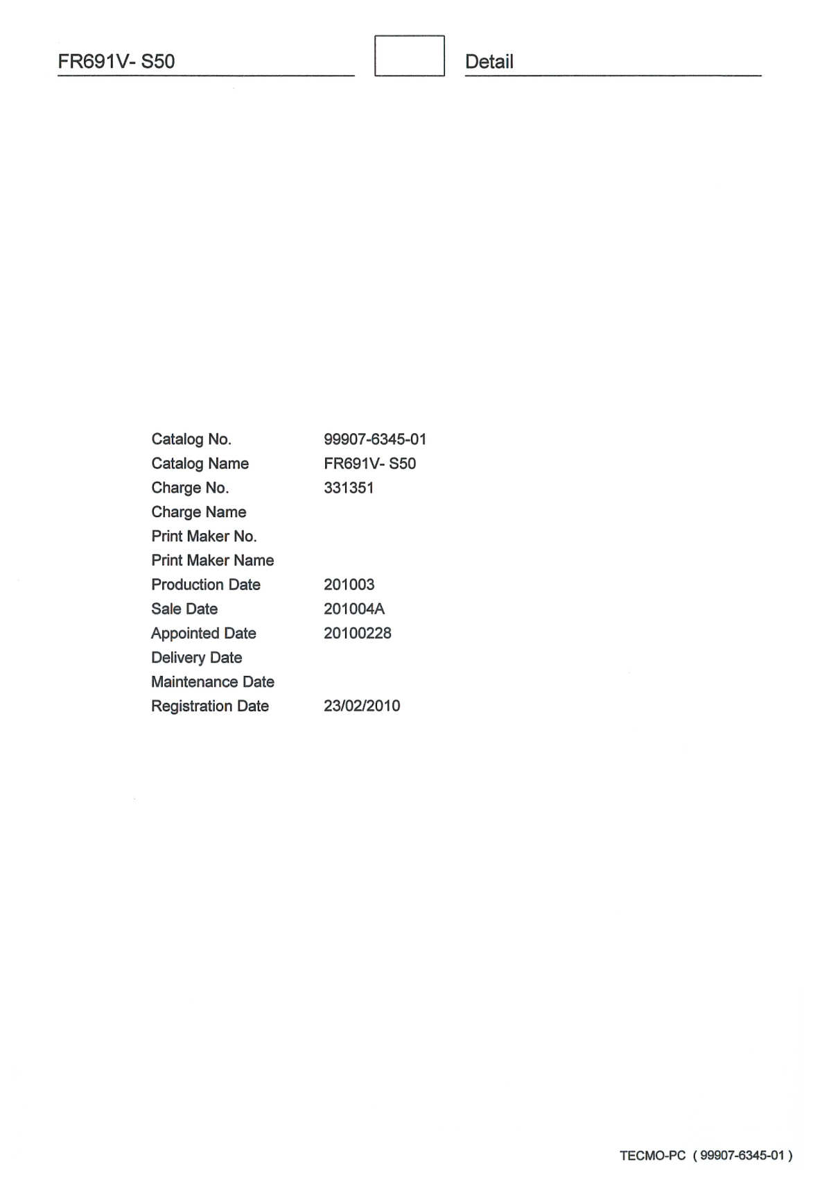 Kawasaki FR691V Engine FR SERIES Parts Manual PDF Instant Download