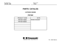 Kawasaki FR730V Engine FR SERIES Parts Manual PDF Instant Download