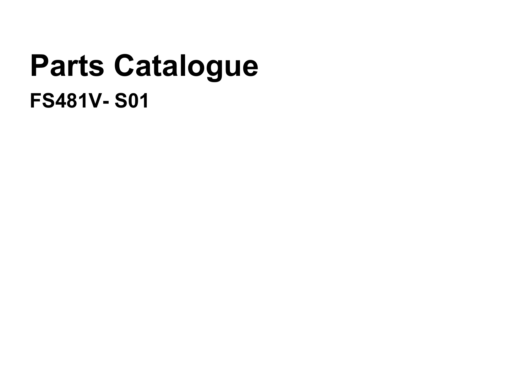 Kawasaki FS481V Engine FS SERIES Parts Manual PDF Instant Download