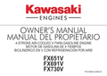 Kawasaki FX691V Engine FX SERIES Operator Owner Manual PDF Instant Download