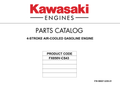 Kawasaki FX850V EFI Engine FX SERIES Parts Manual PDF Instant Download