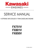 Kawasaki FX850V Engine FX SERIES Service Shop Repair Manual PDF Instant Download