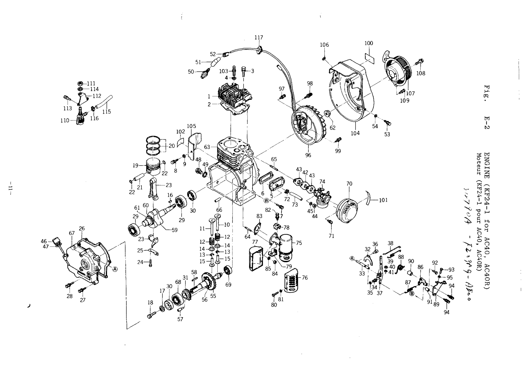 Kawasaki FZ098G Engine FZ SERIES Parts Manual PDF Instant Download