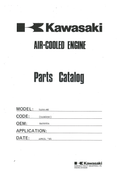Kawasaki TA040M Engine TA SERIES Parts Manual PDF Instant Download