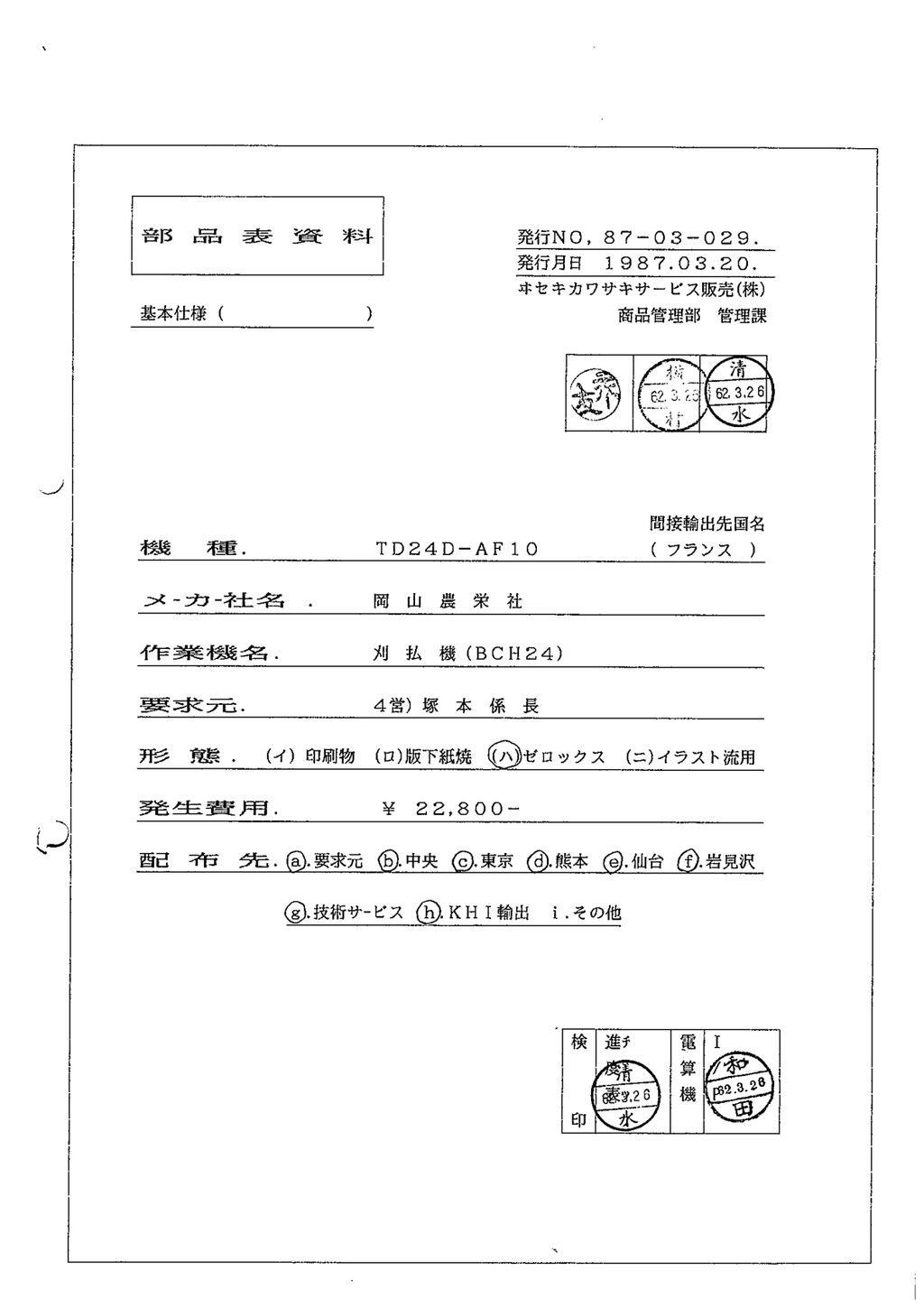 Kawasaki TD024D Engine TD SERIES Parts Manual PDF Instant Download
