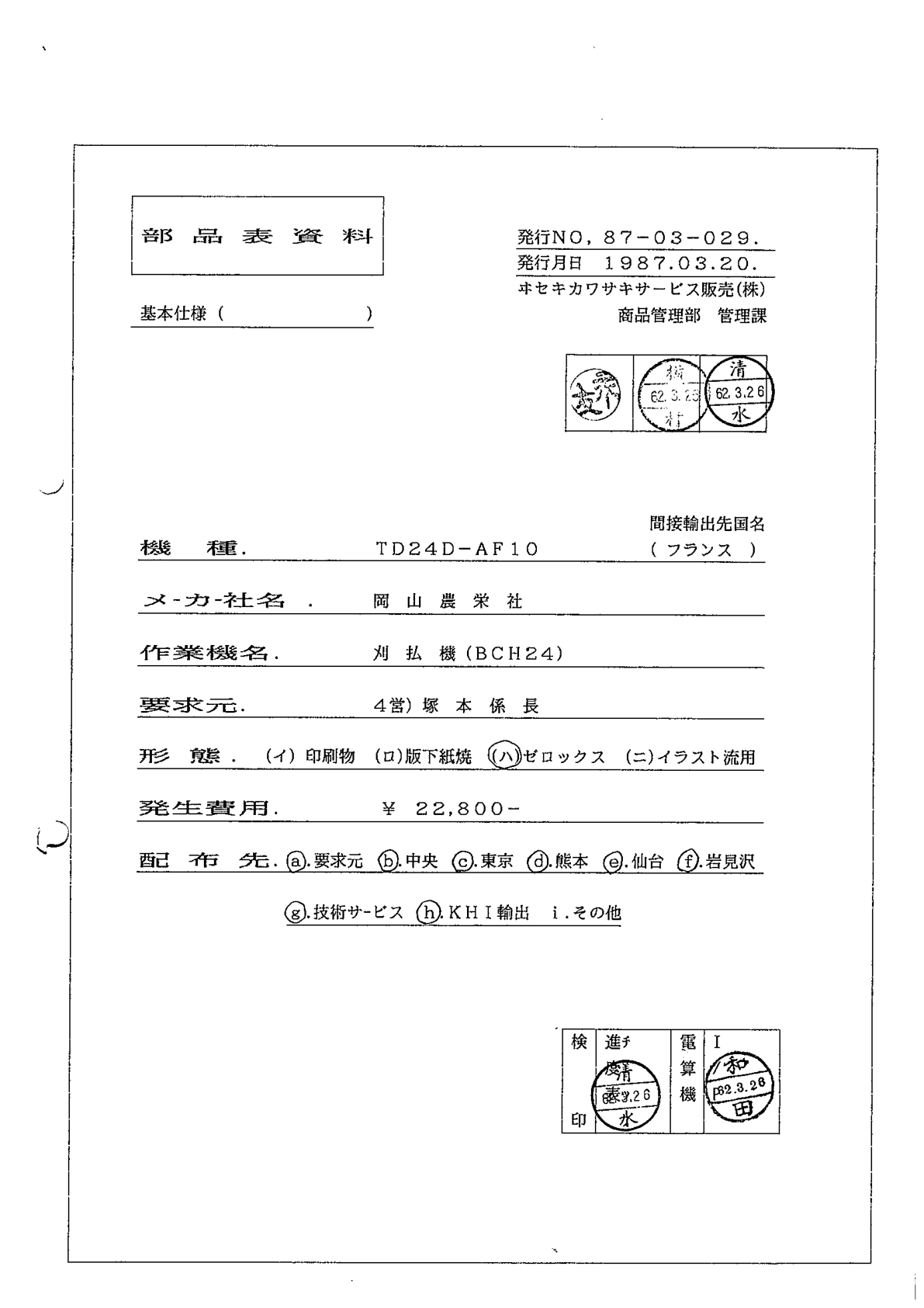 Kawasaki TD024D Engine TD SERIES Parts Manual PDF Instant Download
