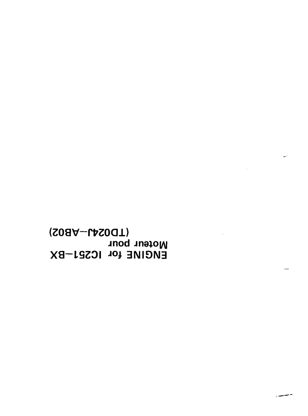 Kawasaki TD024J Engine TD SERIES Parts Manual PDF Instant Download