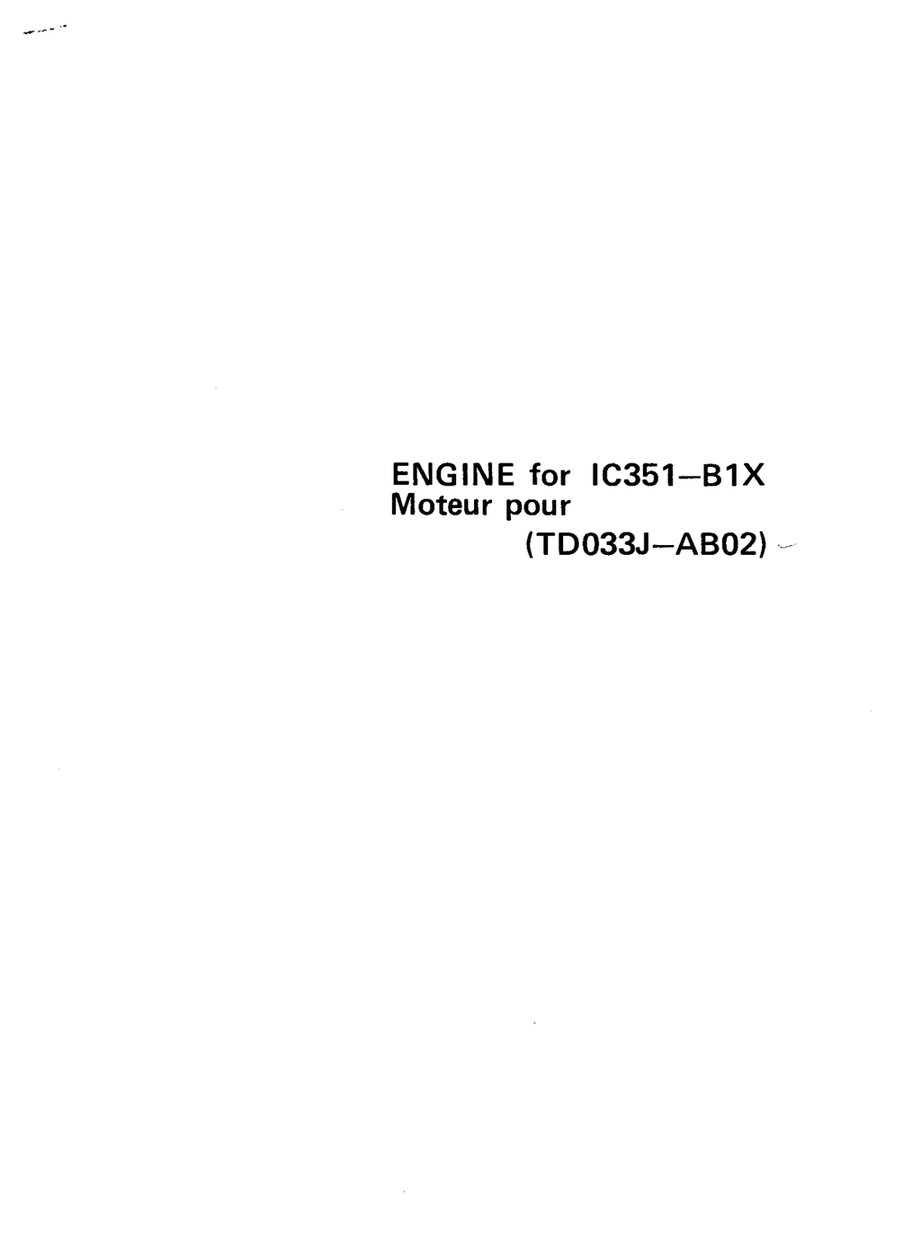 Kawasaki TD033J Engine TD SERIES Parts Manual PDF Instant Download
