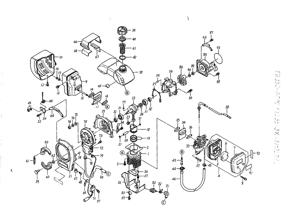 Kawasaki TD033J Engine TD SERIES Parts Manual PDF Instant Download