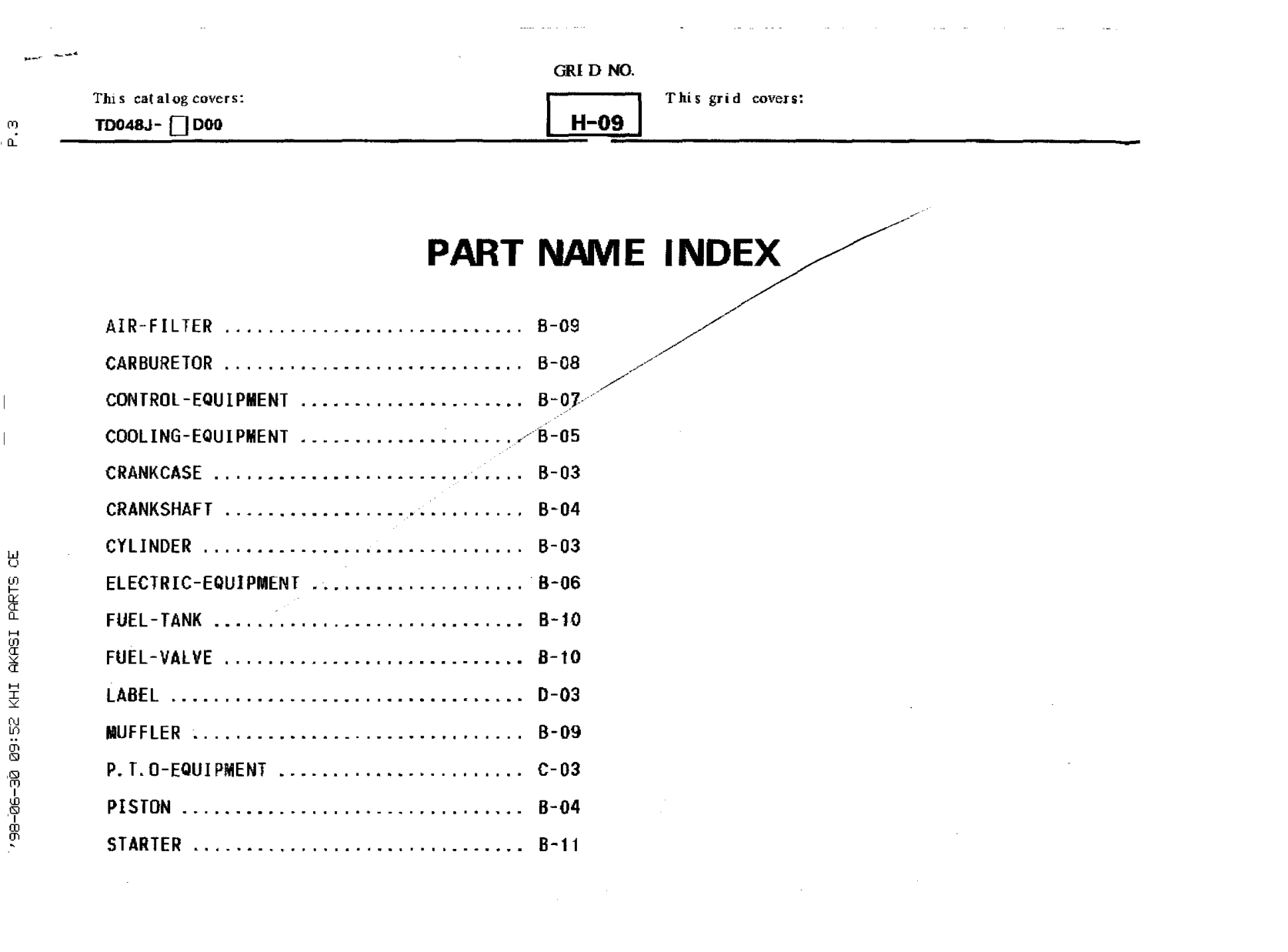 Kawasaki TD048J Engine TD SERIES Parts Manual PDF Instant Download