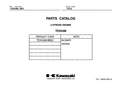 Kawasaki TEX54M Engine TEX SERIES Parts Manual PDF Instant Download