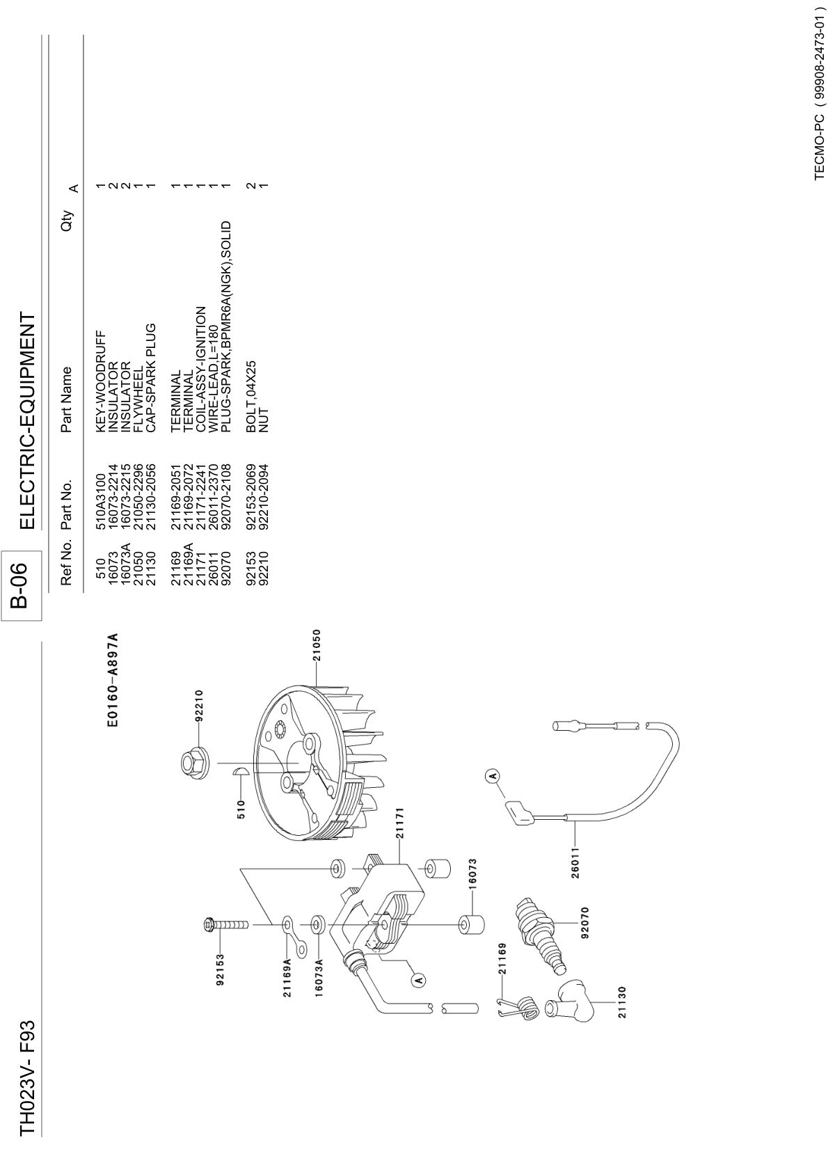 Kawasaki TH023V Engine TH SERIES Parts Manual PDF Instant Download