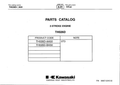 Kawasaki TH026D Engine TH SERIES Parts Manual PDF Instant Download