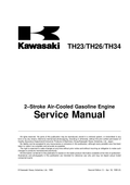Kawasaki TH043D Engine TH SERIES Service Shop Repair Manual PDF Instant Download
