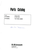 Kawasaki TZ110H Engine TZ SERIES Parts Manual PDF Instant Download