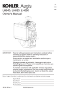 Kohler LH690 AEGIS Operator Owner Manual PDF Instant Download