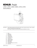 Kohler LH755 AEGIS Service Shop Repair Manual PDF Instant Download