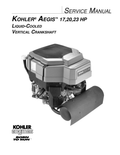 Kohler LV560 AEGIS Service Shop Repair Manual PDF Instant Download