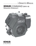 Kohler CH11 COMMAND PRO Operator Owner Manual PDF Instant Download