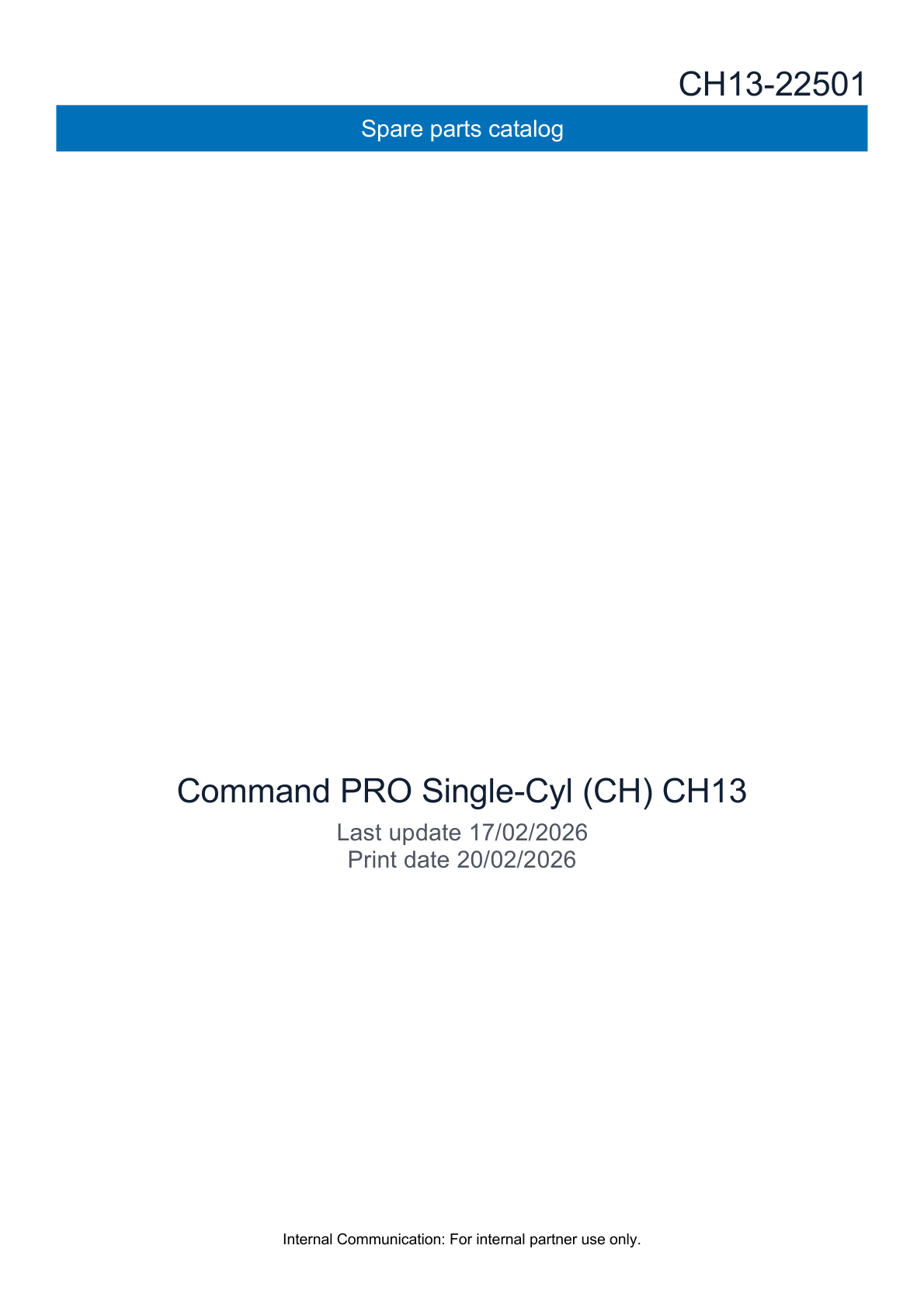 Kohler CH13 COMMAND PRO Parts Manual PDF Instant Download