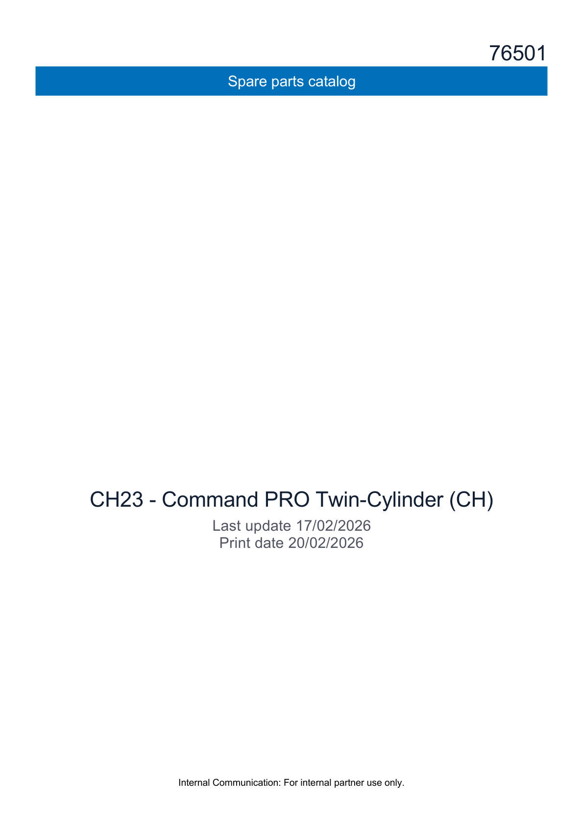 Kohler CH23 COMMAND PRO Parts Manual PDF Instant Download