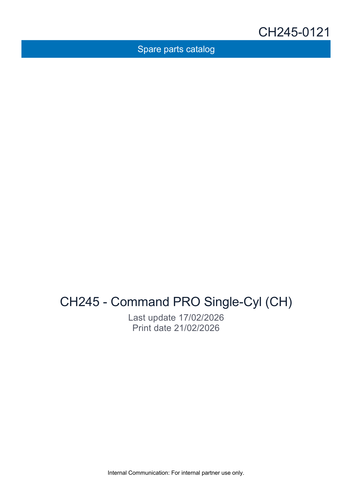 Kohler CH245 COMMAND PRO Parts Manual PDF Instant Download