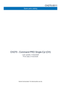 Kohler CH270 COMMAND PRO Parts Manual PDF Instant Download