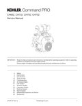 Kohler CH732 COMMAND PRO Service Shop Repair Manual PDF Instant Download